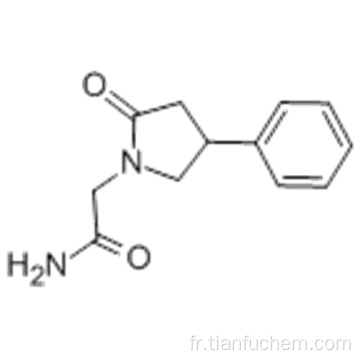 1-pyrrolidineacétamide, 2-oxo-4-phényl- CAS 77472-70-9